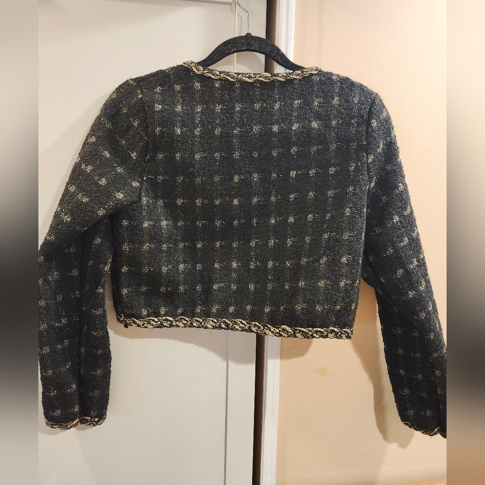 Tweed Button Jacket - Picture 3 of 6